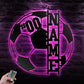 Soccer LED Metal Sign - Wix Decor
