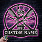 Barber & Salon Led Metal Sign - Wix Decor