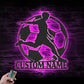 Soccer LED Metal Sign - Wix Decor