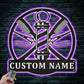 Barber & Salon Led Metal Sign - Wix Decor