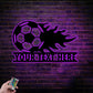 Soccer LED Metal Sign - Wix Decor