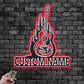 Guitar LED Metal Sign 