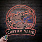 Fishing LED Metal Sign 