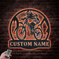 Mountain Bike LED Metal Sign - Wix Decor