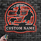 Horse LED Metal Sign 