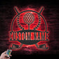 Golf LED Metal Sign 