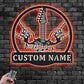 Guitar LED Metal Sign 
