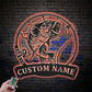 Fishing LED Metal Sign 