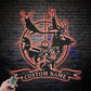 Fishing LED Metal Sign 