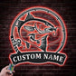 Fishing LED Metal Sign - Wix Decor