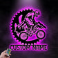 Mountain Bike LED Metal Sign - Wix Decor