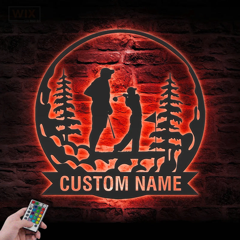 Gofl LED Metal Sign 