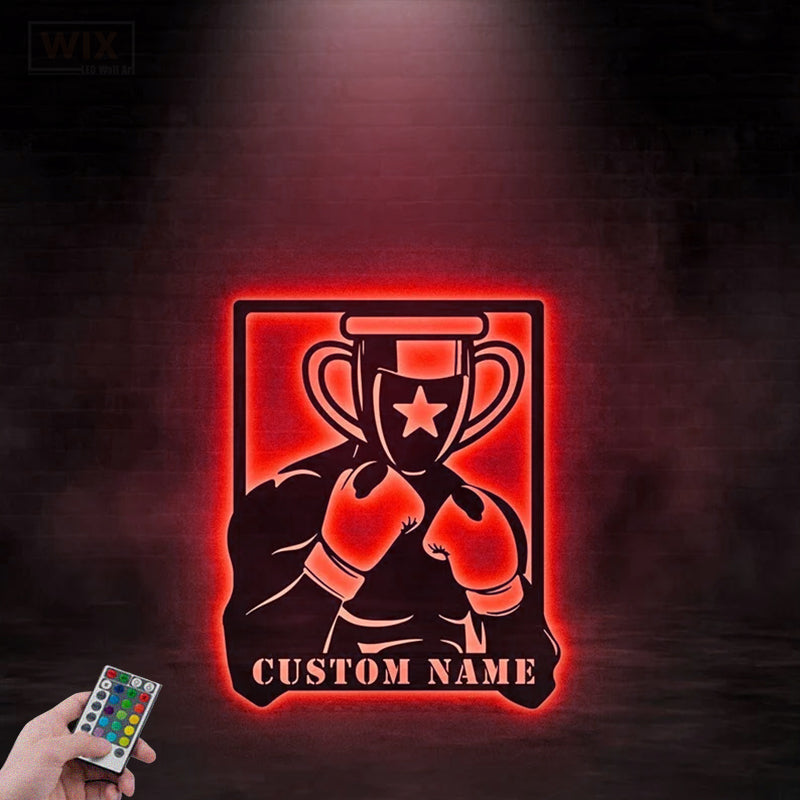 Gym LED Metal Sign - Wix Decor