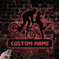 Mountain Bike LED Metal Sign - Wix Decor