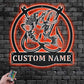 Fishing LED Metal Sign 