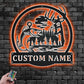 Fishing LED Metal Sign - Wix Decor