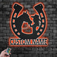 Horse LED Metal Sign - Wix Decor