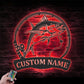 Fishing LED Metal Sign 