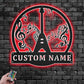 Guitar LED Metal Sign 