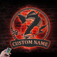 Fishing LED Metal Sign - Wix Decor