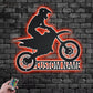 Mountain Bike LED Metal Sign - Wix Decor