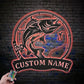 Fishing LED Metal Sign - Wix Decor