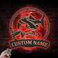 Fishing LED Metal Sign - Wix Decor