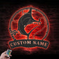 Fishing LED Metal Sign - Wix Decor