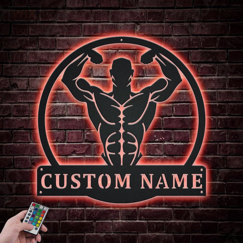 Gym LED Metal Sign - Wix Decor