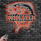 Fishing LED Metal Sign - Wix Decor
