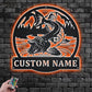 Fishing LED Metal Sign - Wix Decor