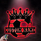 Soccer LED Metal Sign - Wix Decor