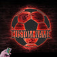 Soccer LED Metal Sign - Wix Decor