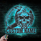 Skull LED Metal Sign - Wix Decor