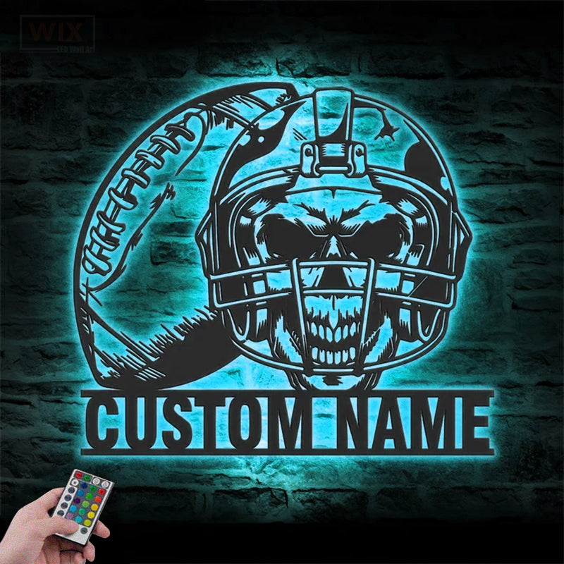 Skull LED Metal Sign - Wix Decor