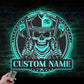 Skull LED Metal Sign - Wix Decor