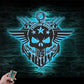 Skull LED Metal Sign - Wix Decor