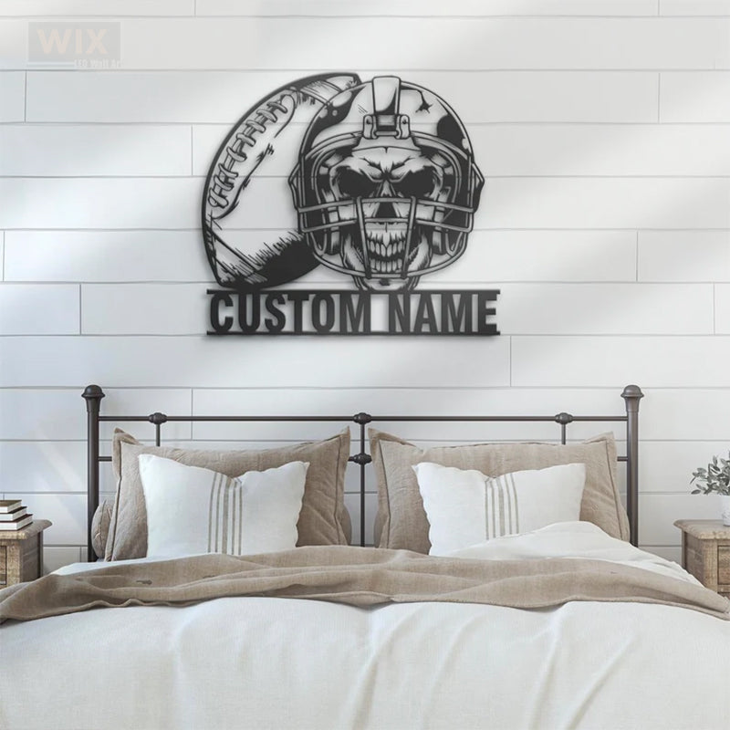 Skull LED Metal Sign - Wix Decor
