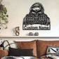 Skull LED Metal Sign 