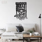 Skull LED Metal Sign 