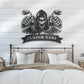 Skull LED Metal Sign 