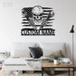 Skull LED Metal Sign 