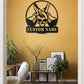 Skull LED Metal Sign 