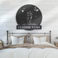Skull LED Metal Sign 