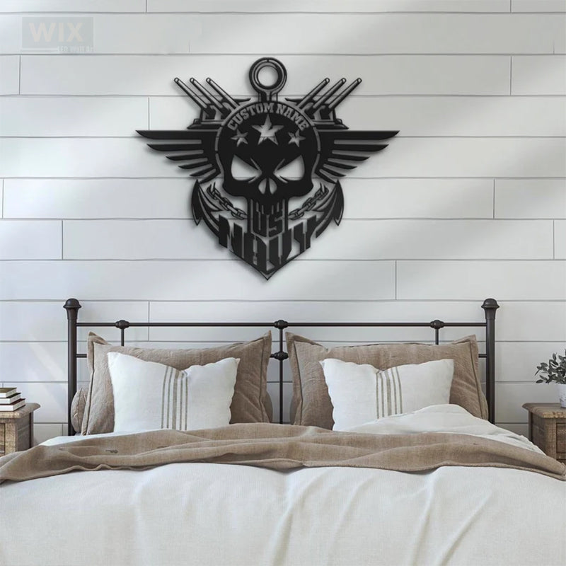 Skull LED Metal Sign - Wix Decor