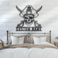 Skull LED Metal Sign 