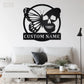 Skull LED Metal Sign 