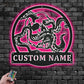 Skull LED Metal Sign 