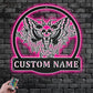 Skull LED Metal Sign 