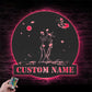 Skull LED Metal Sign 